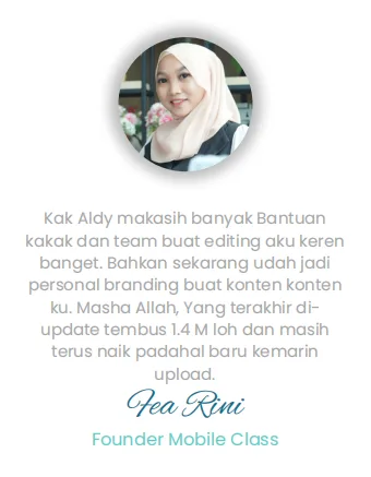 Testimonial Gea Rini — Mobile Class